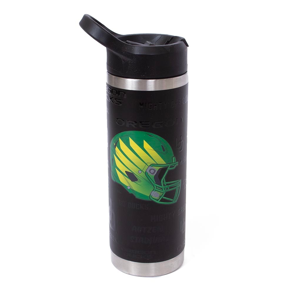 Ducks Spirit, RFSJ, Inc., Black, Water Bottles, Metal, Home & Auto, 18 ounce, Trailblazer, Stainless Steel, Tonal, 959079
